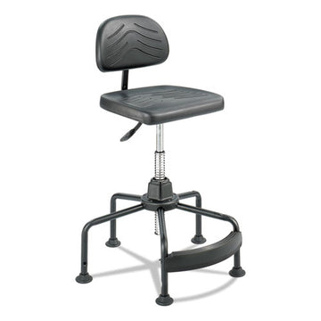Safco® Task Master Economy Industrial Chair, Supports Up To 250 Lb, 17" To 35" Seat Height, Black freeshipping - TVN Wholesale